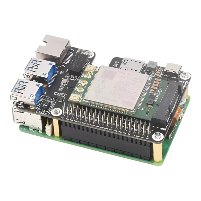 Raspberry Pi 5 PCIe to 4G LTE Module - SIM Card Internet Adapter - TKINGS