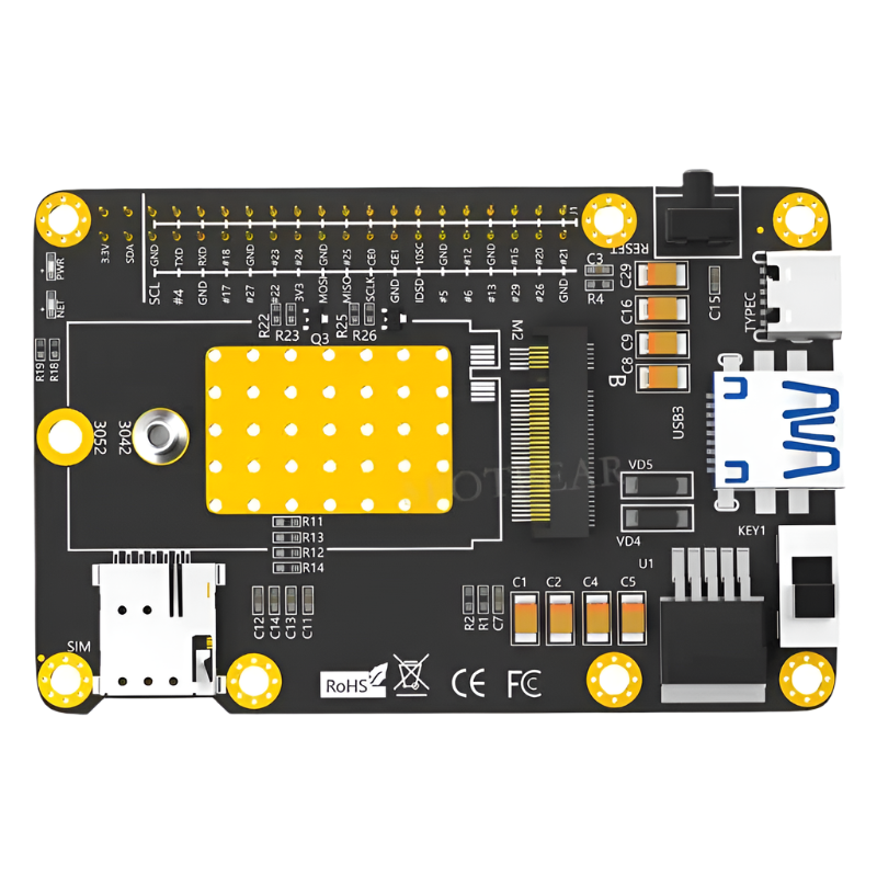 Raspberry Pi M.2 4G/5G & LTE HAT GSM/GPRS/EDGE - TKINGS