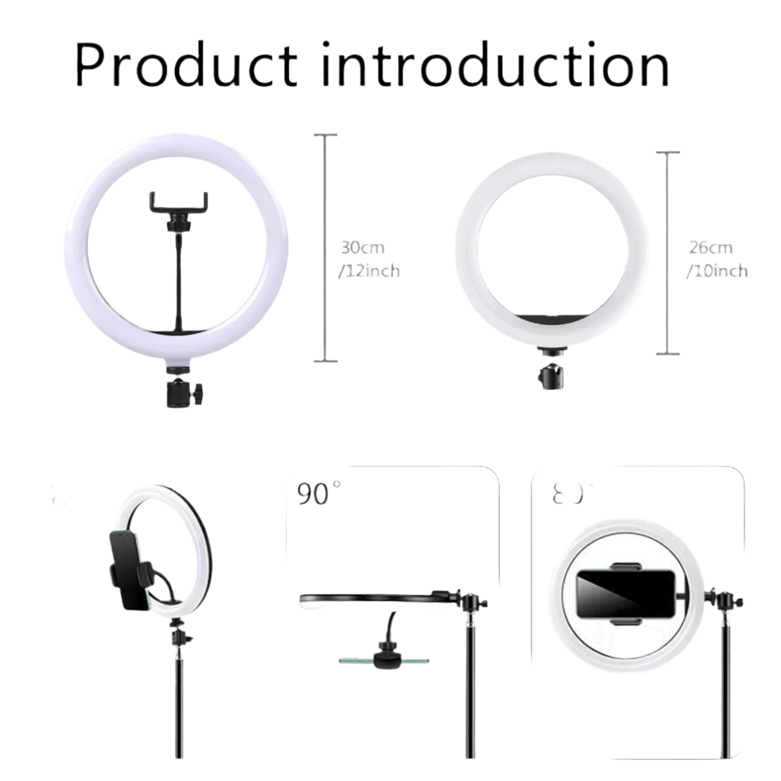 Selfie Ring Light RGB Tripod Phone Stand Holder - TKINGS
