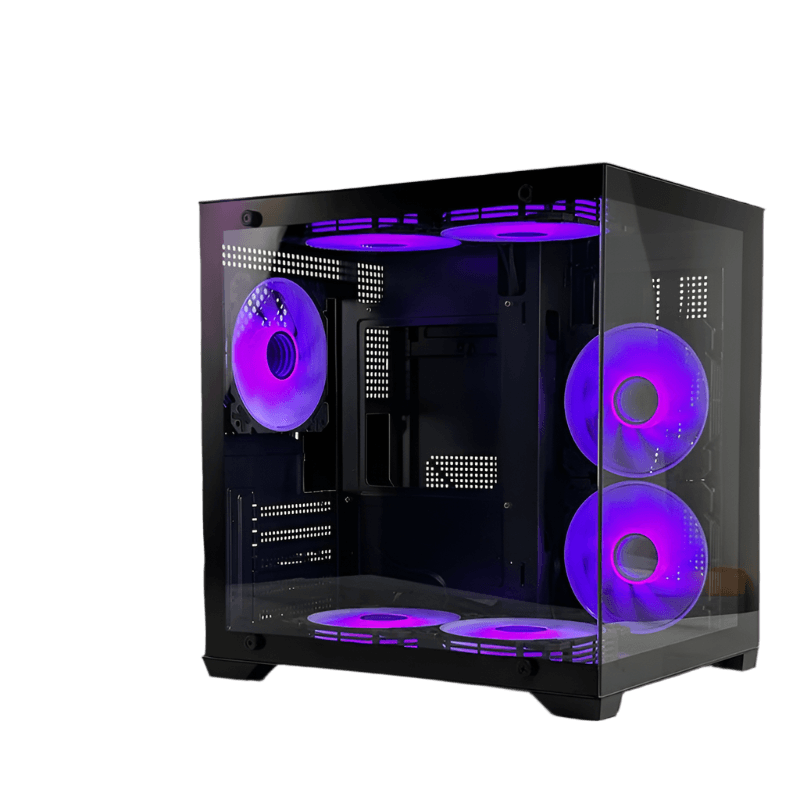 Computer Cases & Towers case pc Gaming White Micro ATX - TKINGS