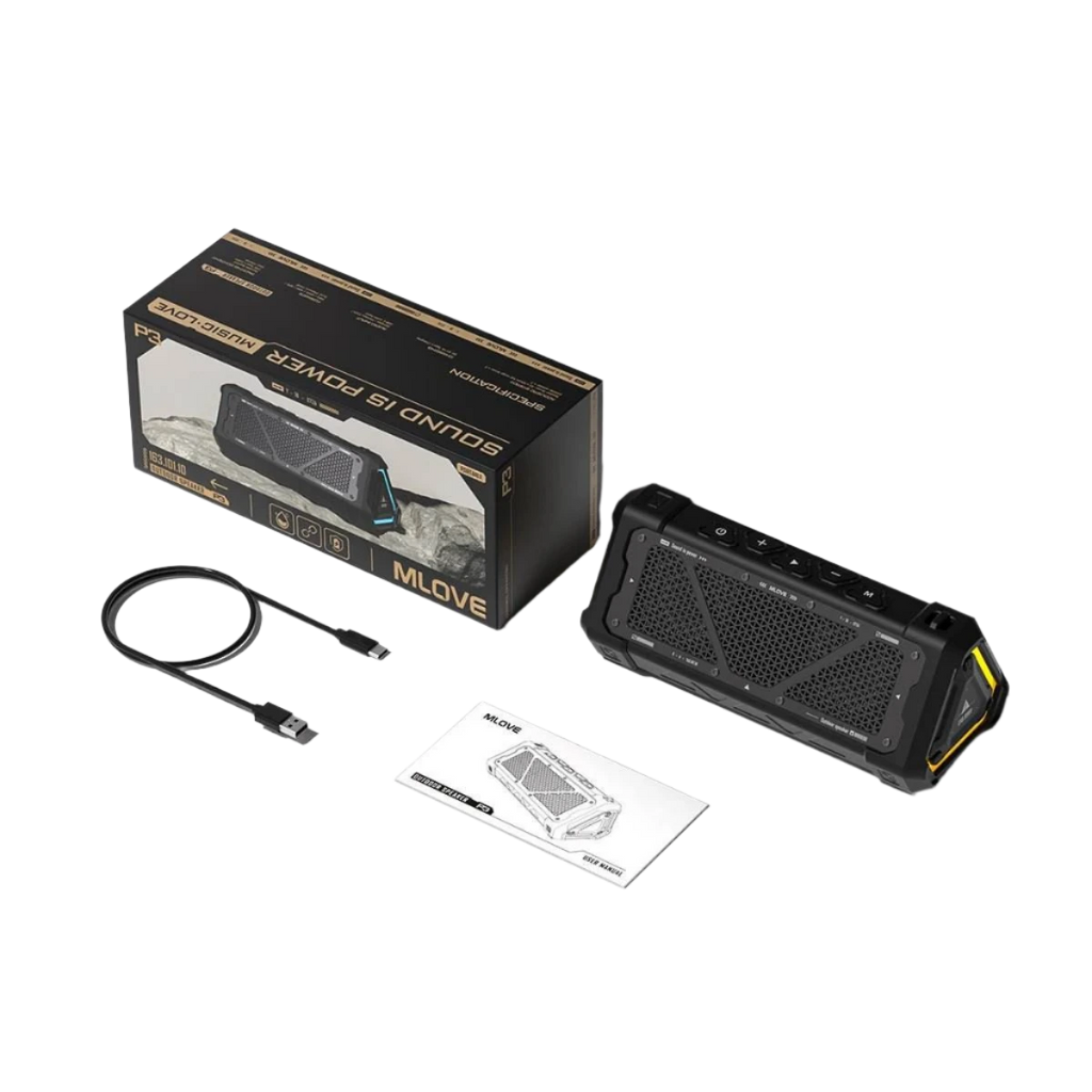 MLOVE P3 Outdoor Bluetooth Speaker, 40W Output Power - TKINGS