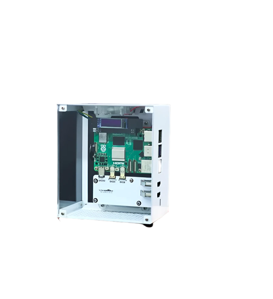 Protective Case for Raspberry Pi 5 Kit with Cooling Fan RGB - TKINGS