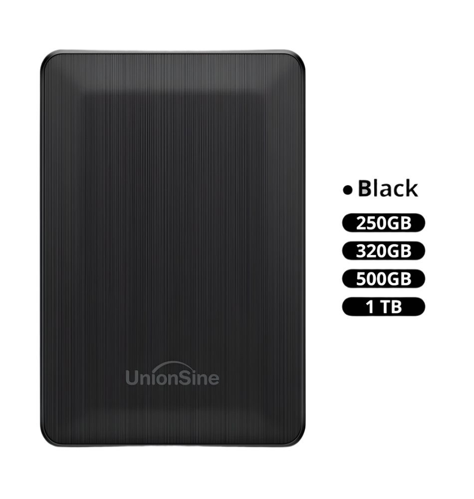 UnionSine HDD 2.5" Portable External Hard Drive 1tb/500gb/320gb