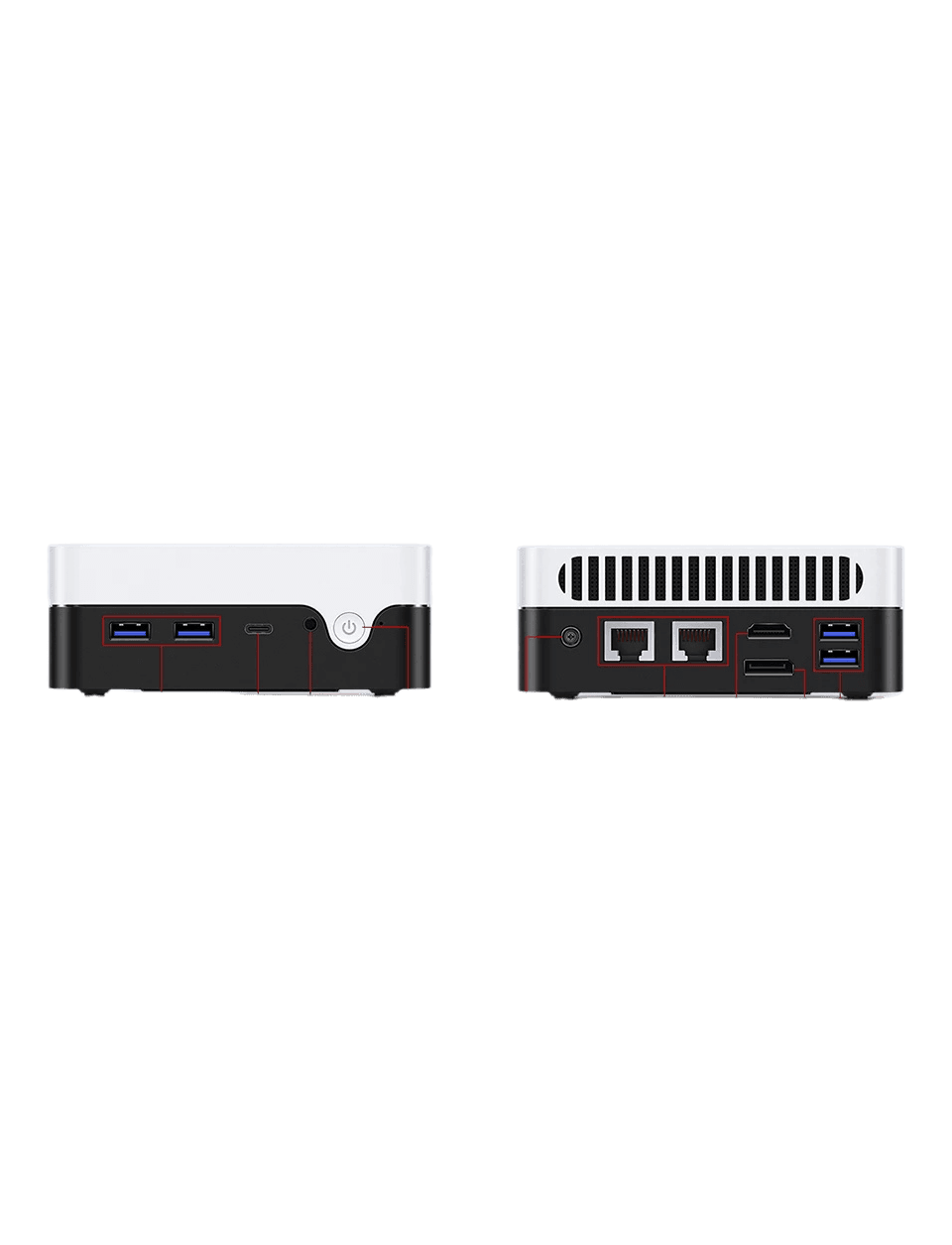 PC 12GB RAM 512GB SSD Intel N100 12th Gen WiFi 6 - TKINGS