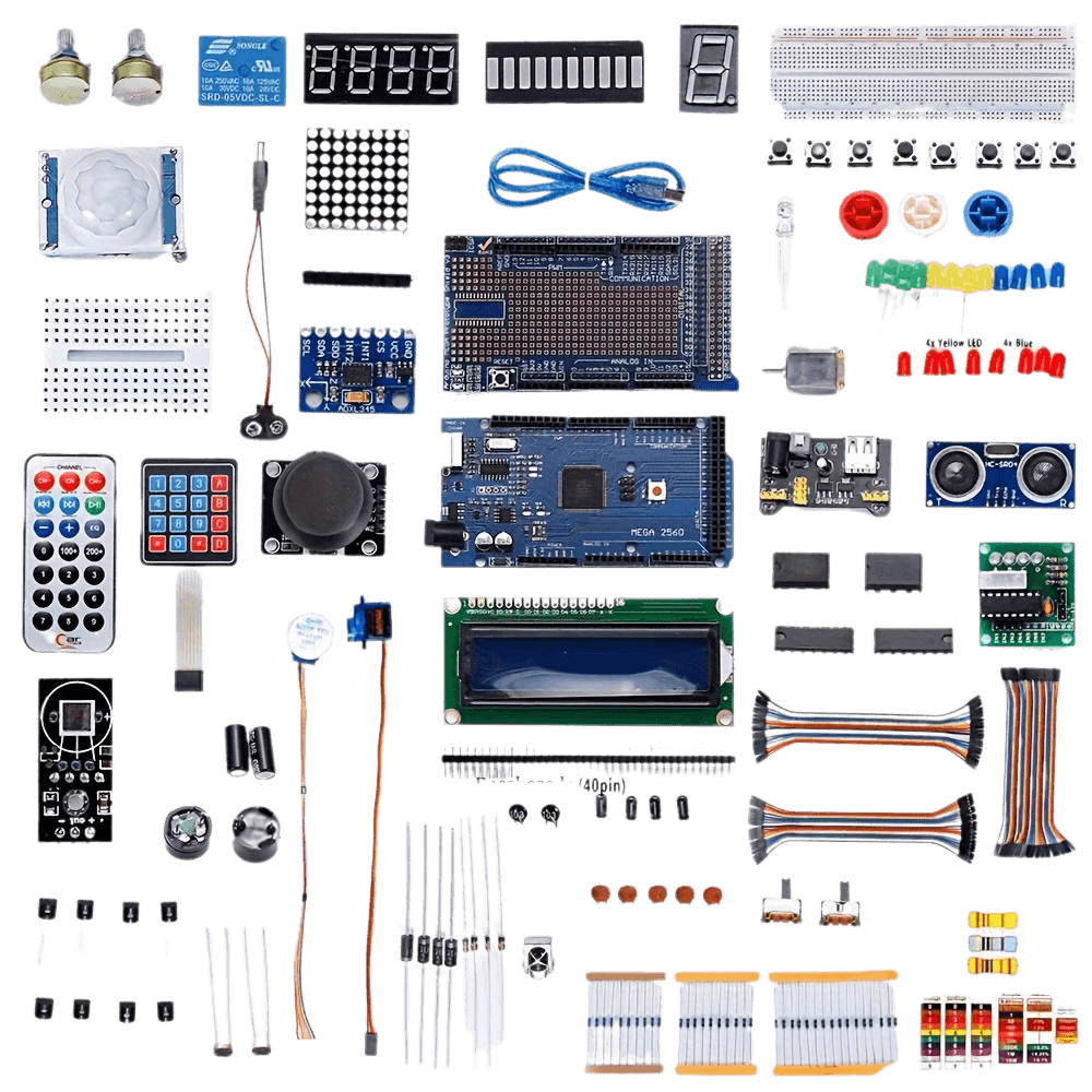 1 Set Full Version Starter Kit For Arduino Beginner Learning, MEGA 2560 Servo Motor LCD1602 Model - TKINGS