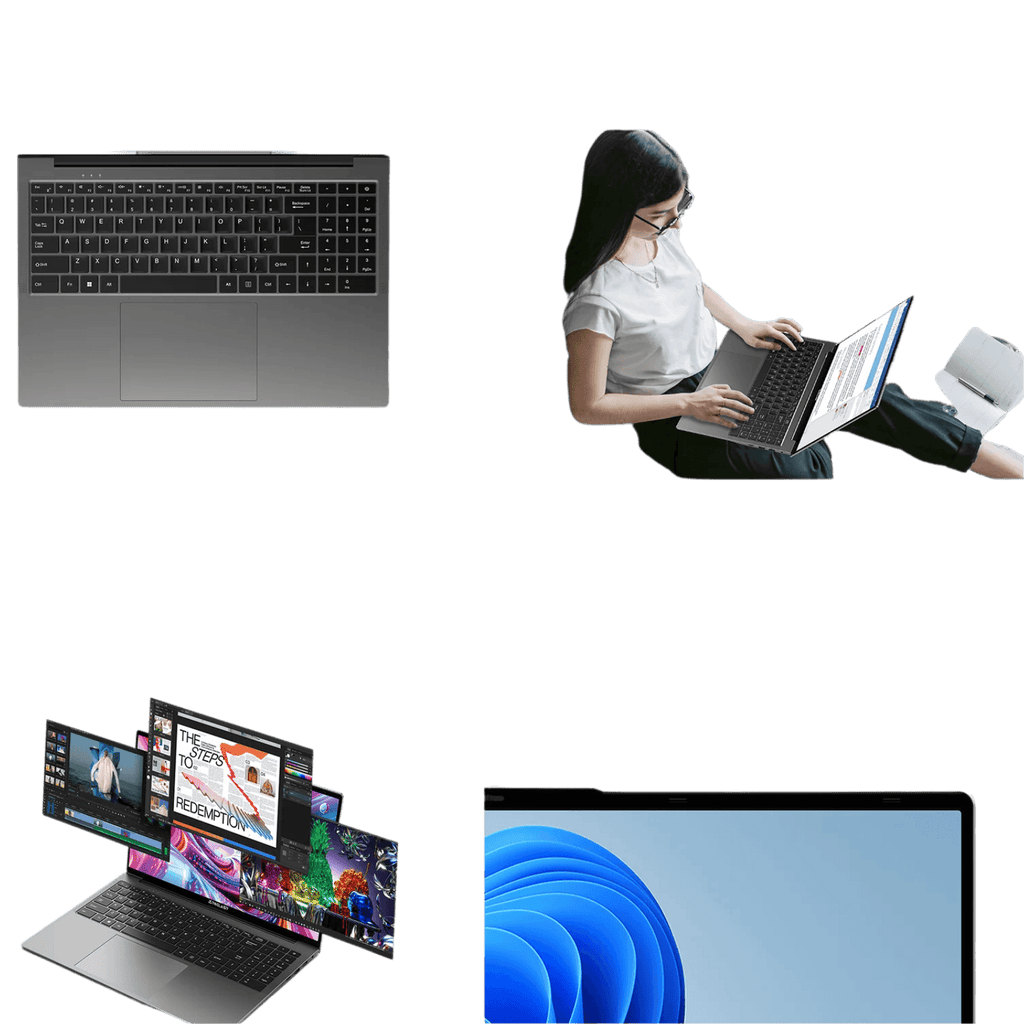 F16 Air 16'' Laptop Flip 180 degree, 16GB + 512GB, for Intel N95 CPU - TKINGS