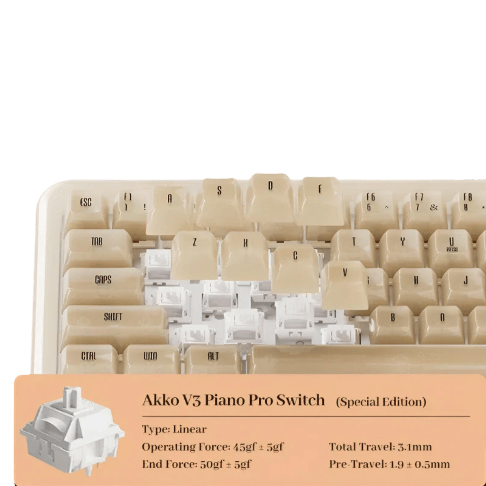 Akko YU01 Resin Mechanical Keyboard VIA 65% RGB Backlit Hot-swaP - TKINGS