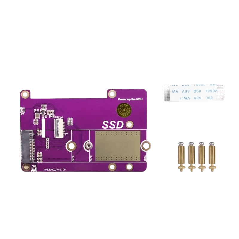 PCIe M.2 NVMe SSD Hat for Raspberry Pi 5 -Pimoroni Board with 2280/2242/2230 - TKINGS