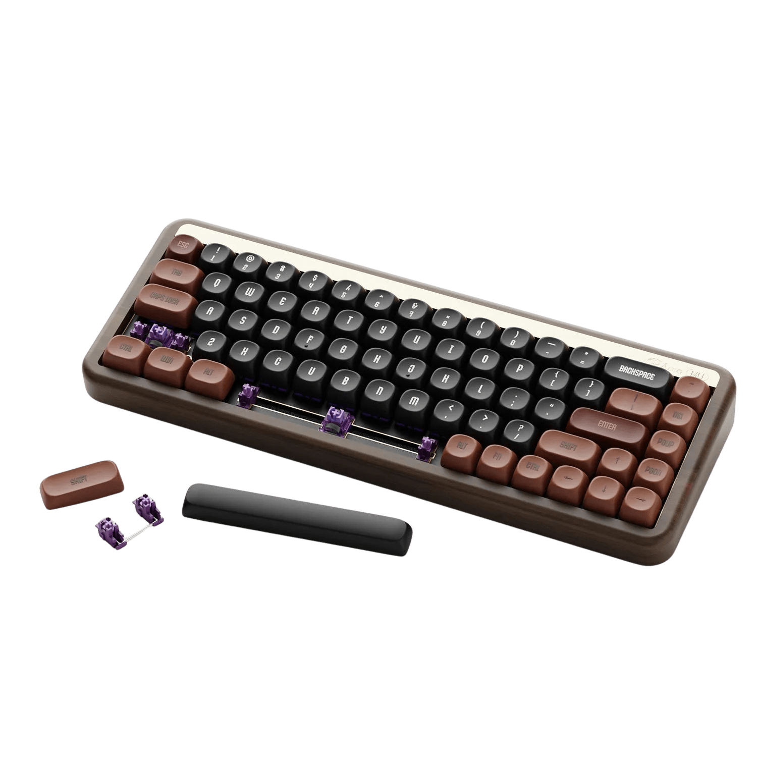 Akko Autumn Wooden Mechanical Keyboard MOA Profile RGB Hot - TKINGS
