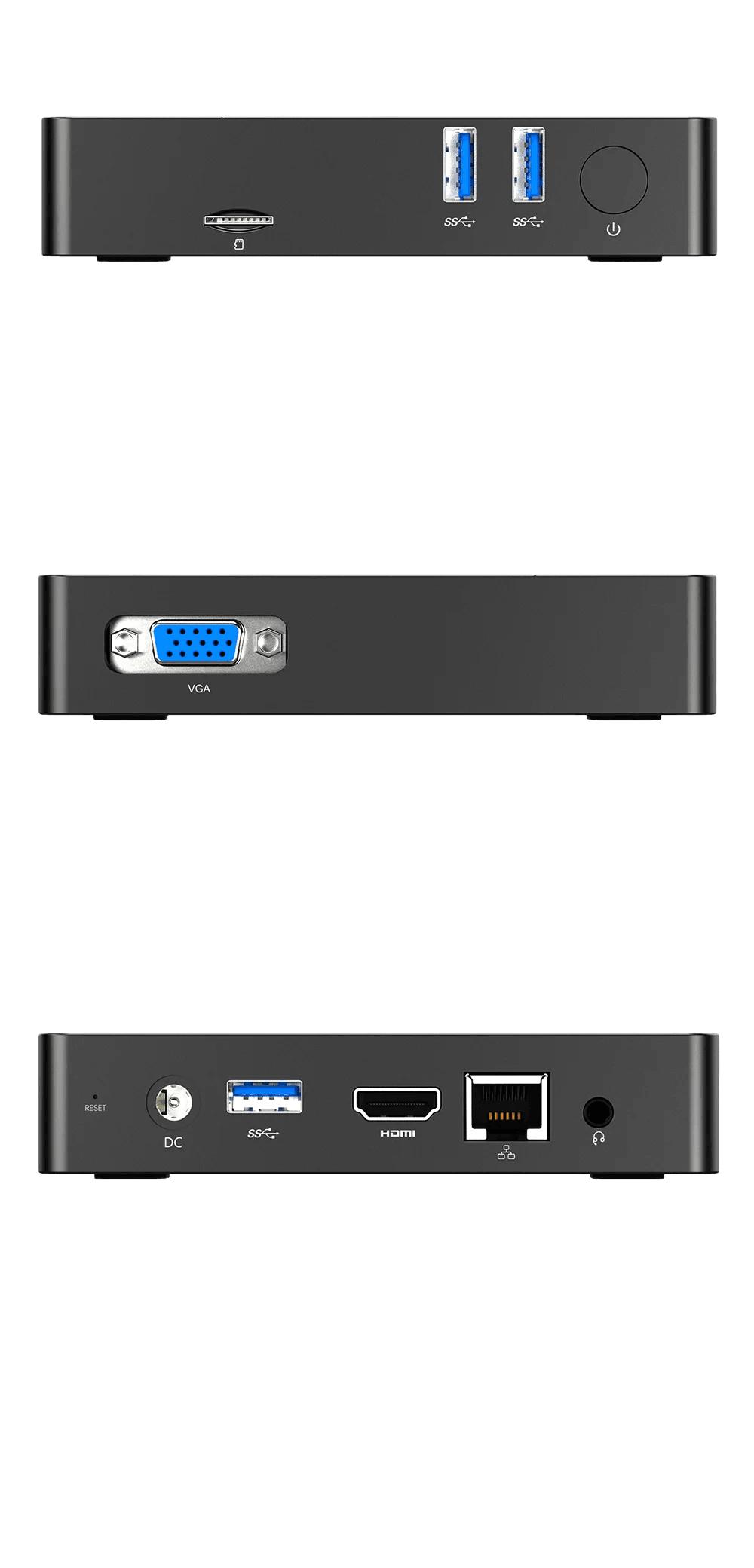 N10 Mini PC Intel N4000 Windows 11 Pro DDR4 6GB 128GB 4K - TKINGS