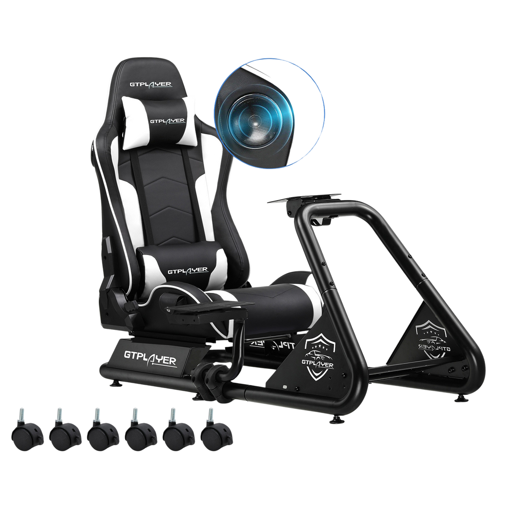 Driving Simulator, Racing Steering Wheel and Pedal Structure