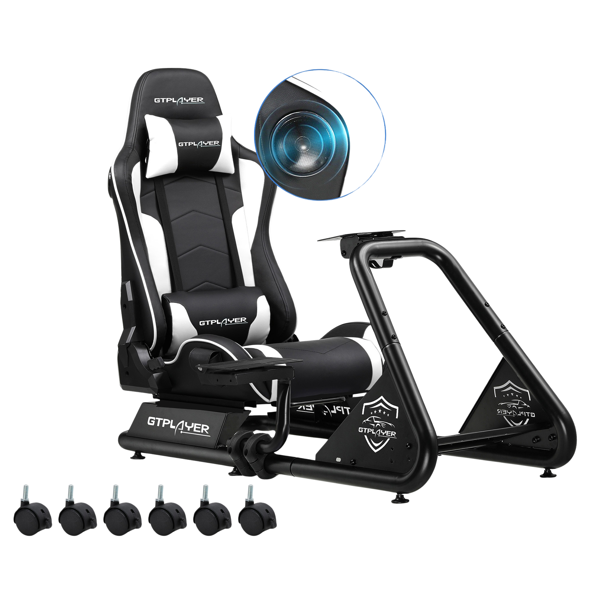 Driving Simulator, Racing Steering Wheel and Pedal Structure
