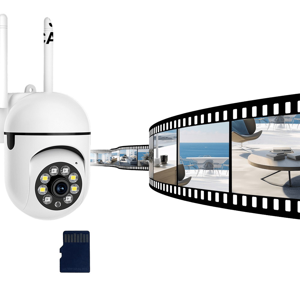 White wireless IP security camera -1080P full HD 2.4G - TKINGS