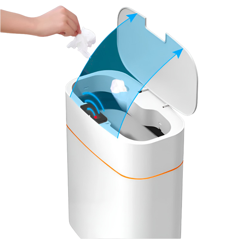 Smart Trash Can With Lid For Bedroom And Living Room