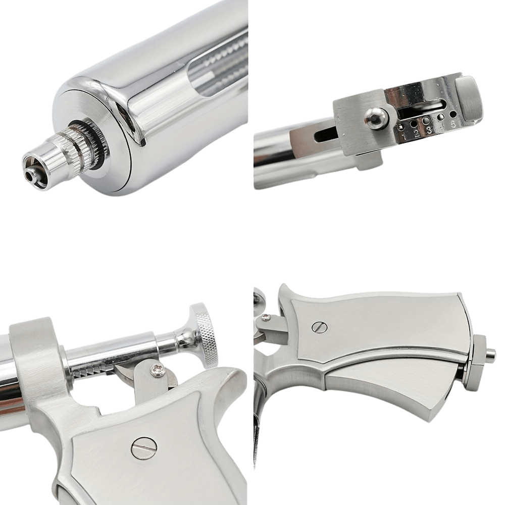50ml Veterinary Syringe Gun Metal - TKINGS