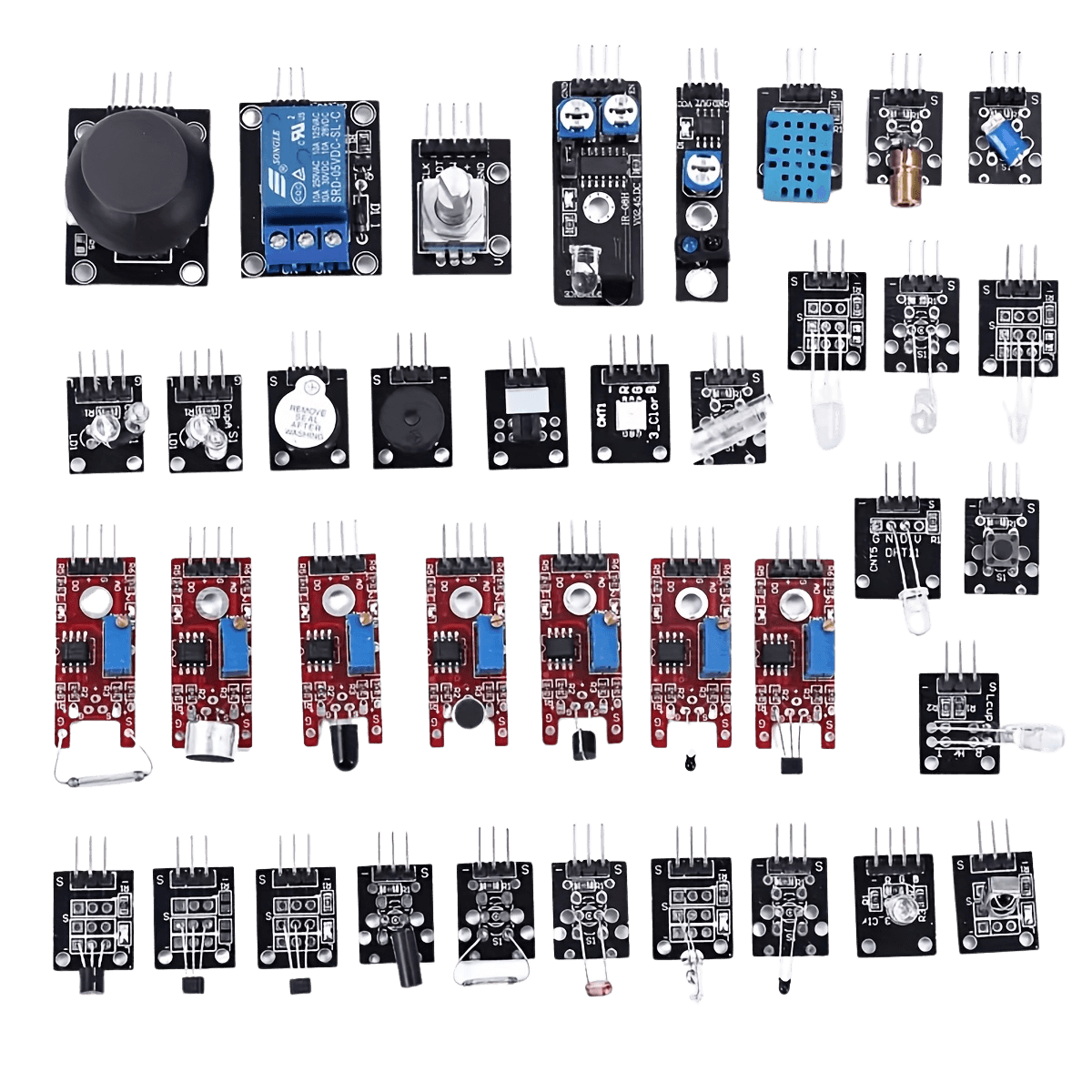 37 Sensor Modules Starter Kit Compatible with Arduino - TKINGS
