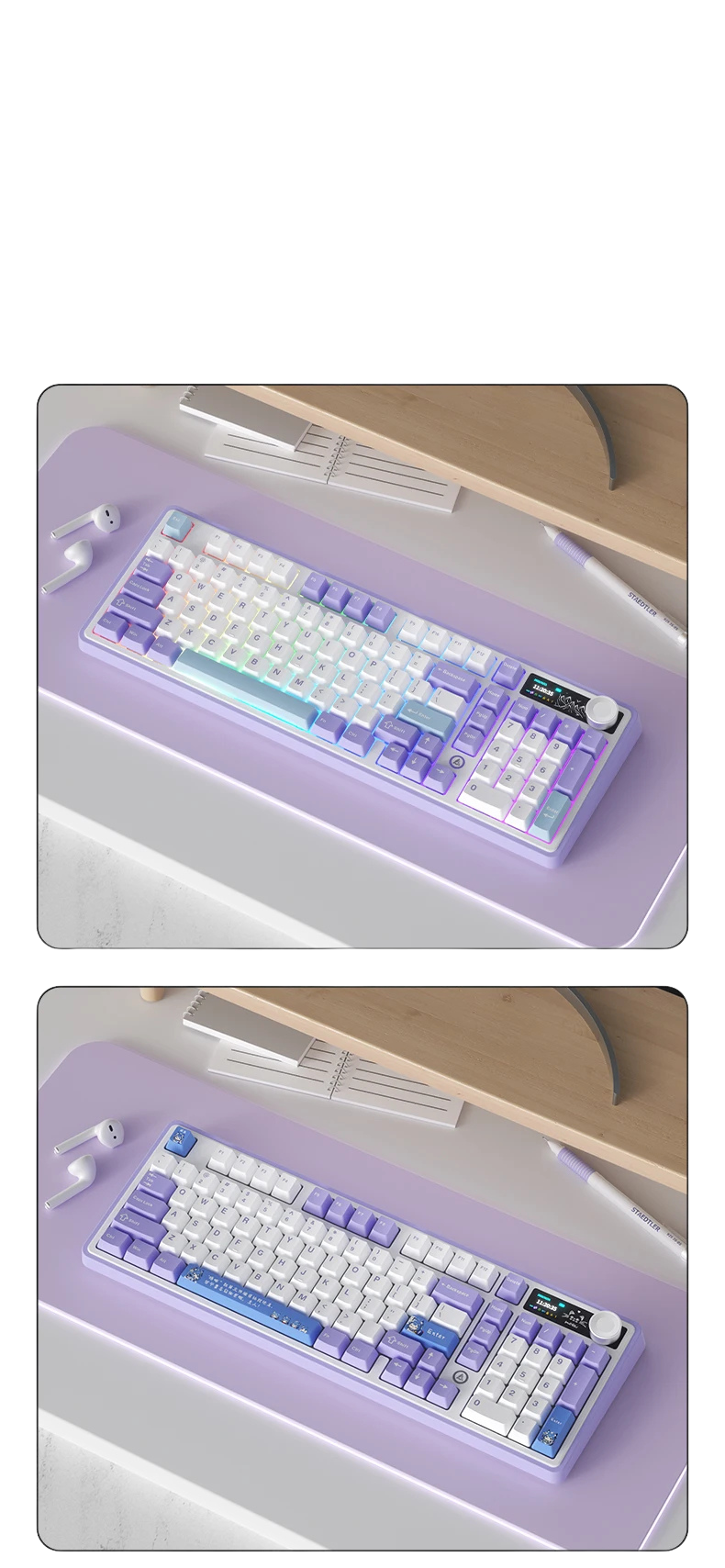 AJAZZ AK980 Mechanical Gaming keyboard 98-Key Gasket Structure