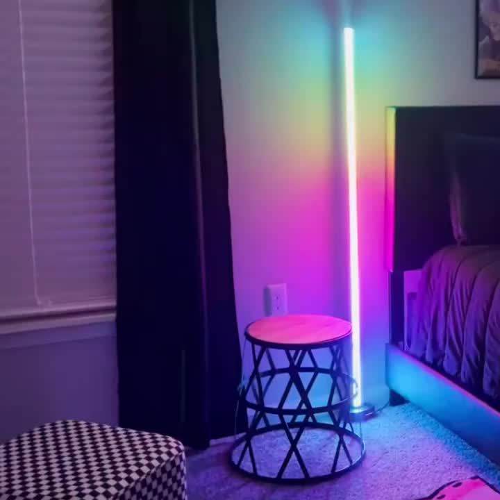 Smart LED Corner Floor Lamp 48inch RGB - TKINGS