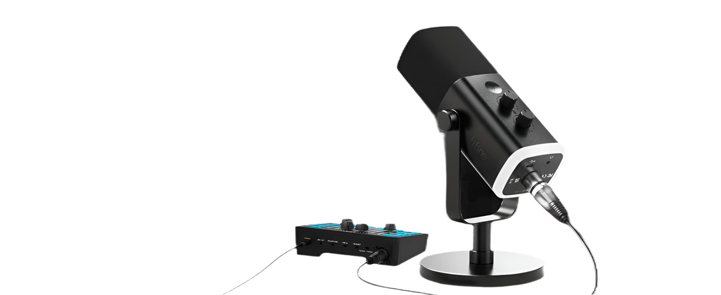 FIFINE Dynamic Microphone with Touch Mute Button - TKINGS