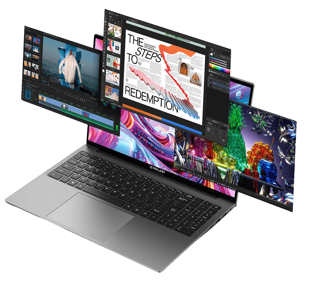 F16 Air 16'' Laptop Flip 180 degree, 16GB + 512GB, for Intel N95 CPU - TKINGS