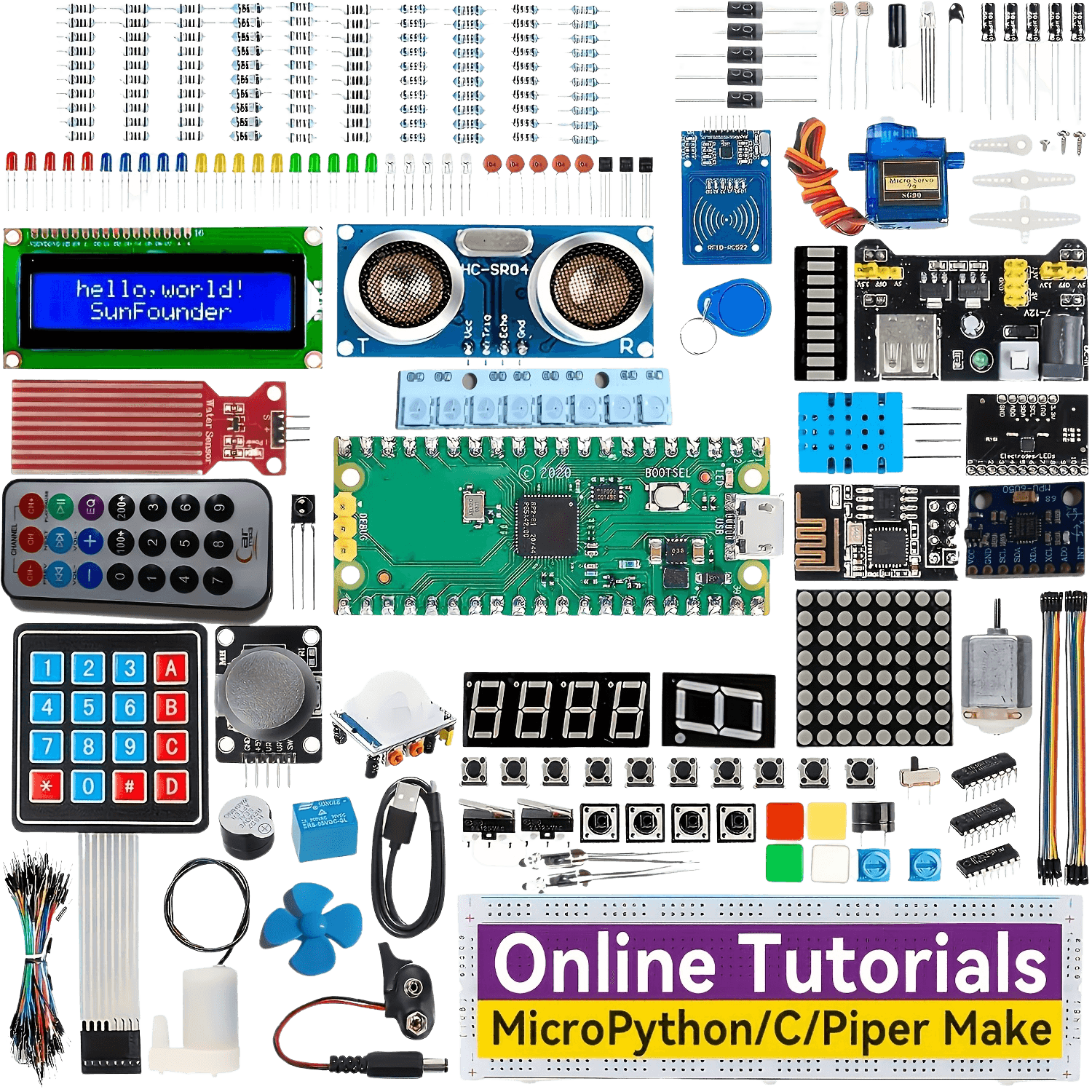 For The Raspberry Pi Pico W Starter Package - TKINGS