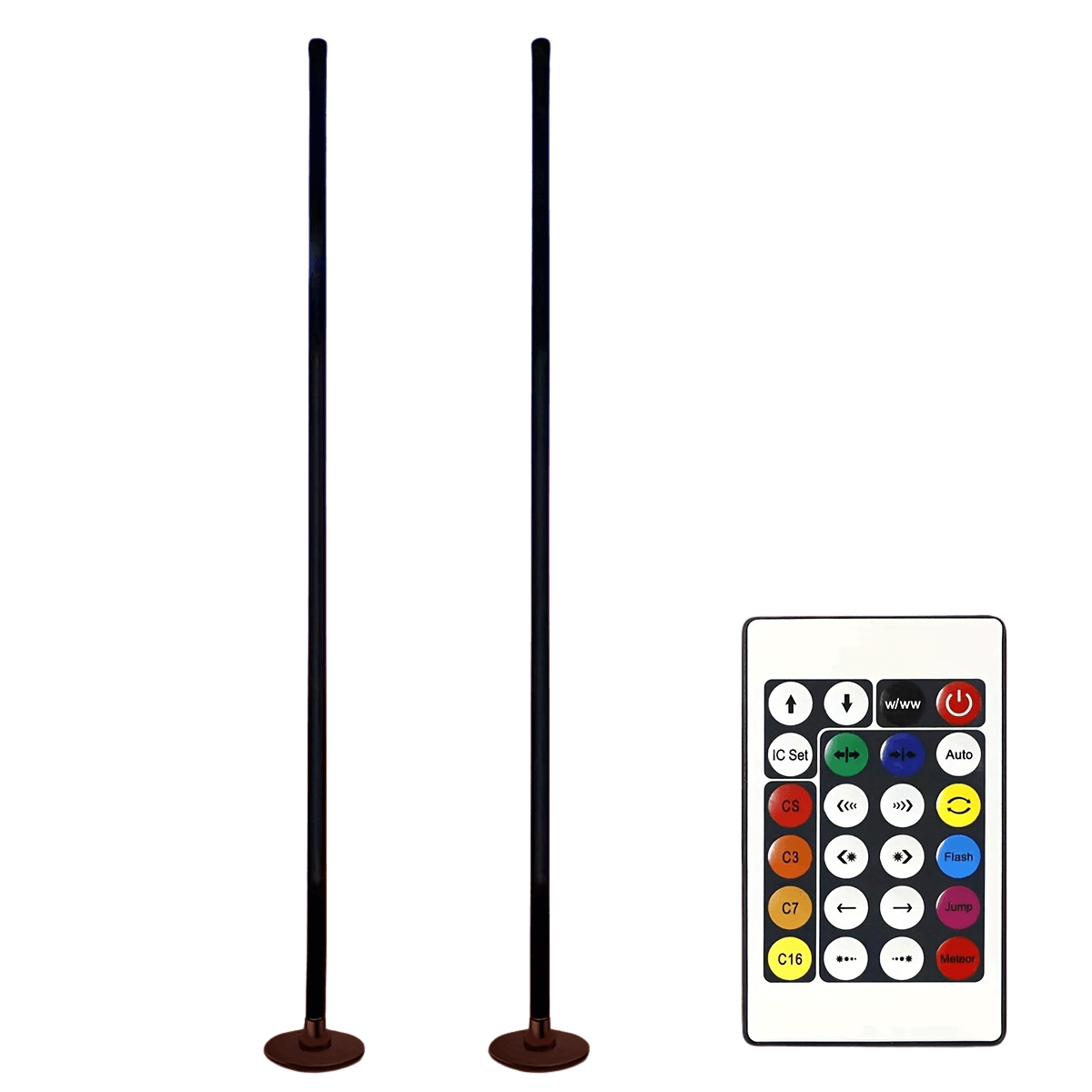 Smart LED Corner Floor Lamp 48inch RGB - TKINGS