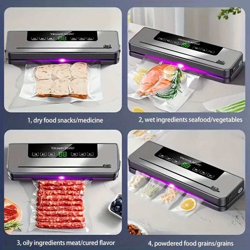 Vacuum Sealing Machine with Digital Display And 10 Bags - TKINGS