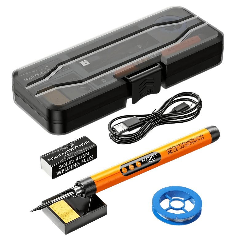 USB Rechargeable Soldering Iron with Digital Display 8W - TKINGS