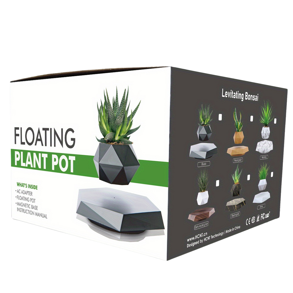 Magnetic Levitating Mini Rotating Flower Pot
