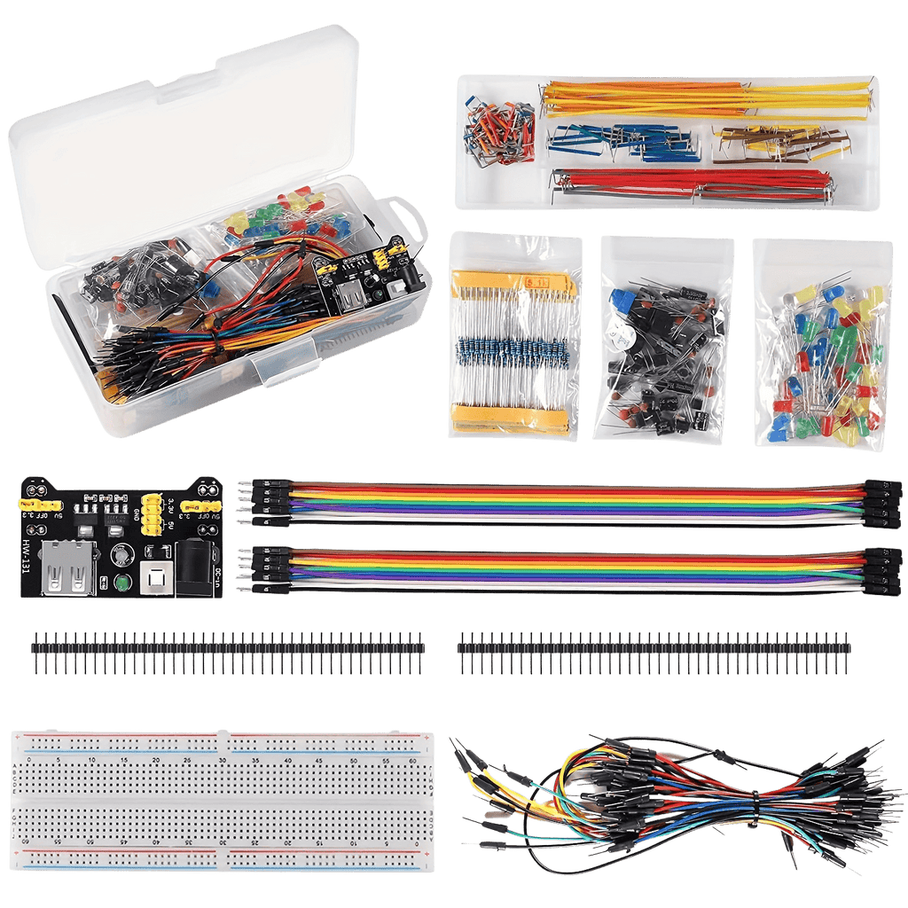 Premium STEM Starter Kit 65pcs Jumper Wires & Sensor Modules - TKINGS