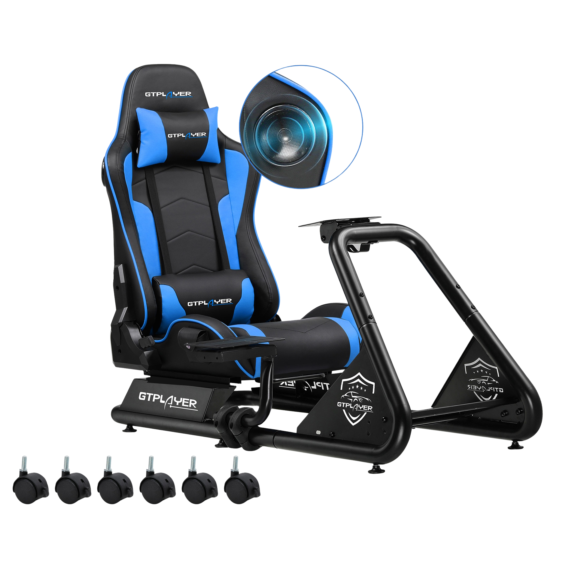 Driving Simulator, Racing Steering Wheel and Pedal Structure
