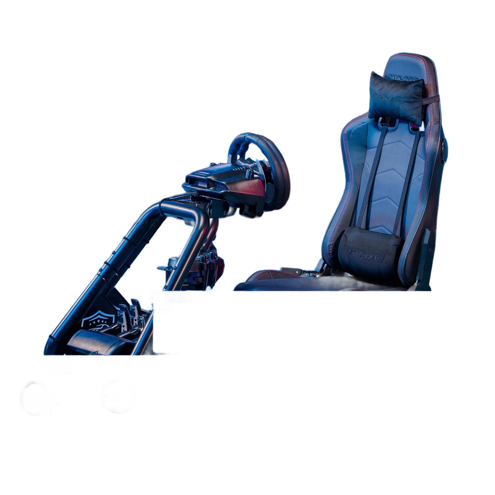 Image from Driving Simulator Cockpit, Racing Steering Wheel and Pedal Structure, Automotive Simulation Platform - Copy