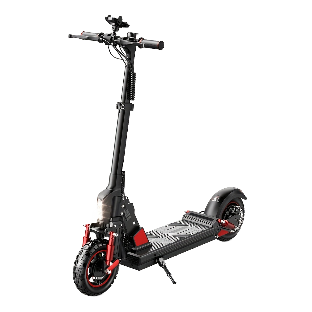 Image from Adult Electric Scooter, Output Current 2A, Output Voltage 54.6V, 500W Powerful Motor, 34-43 Km Range, 120 Kg Maximum Load, Adjustable, Lightweight, 2 Wheel Commuter Scooter with Smooth Large Wheels - Folding Commuter Electric - Copy