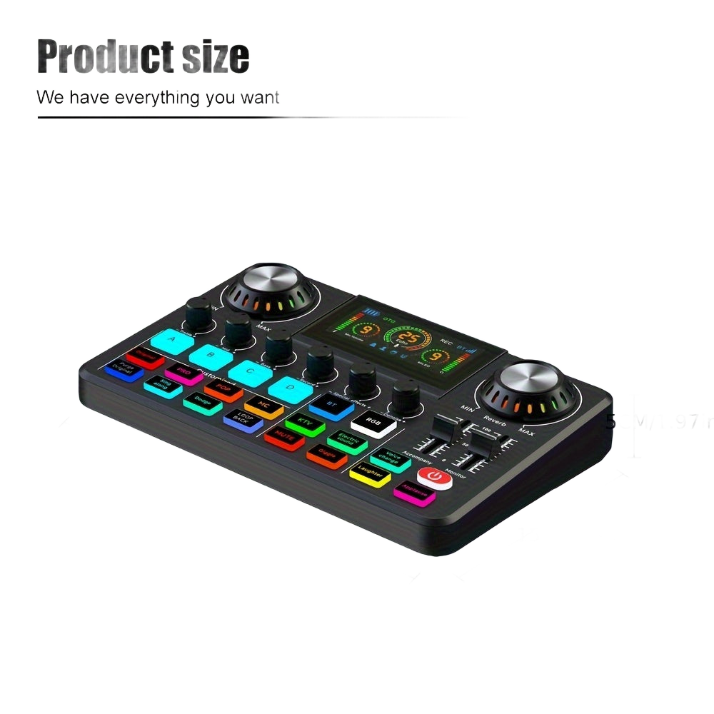 Image from NUOXIANGE F668 Professional Field Recording Studio Music Sound Card 3.5mm Microphone Mixer Sound Card, Suitable for Mobile PC Ramadan Mubarak - Copy