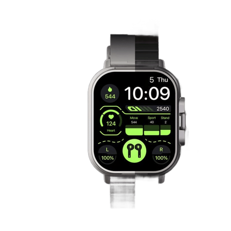 2-in-1 smart watch with Eardbuds sports fitness tracker - TKINGS