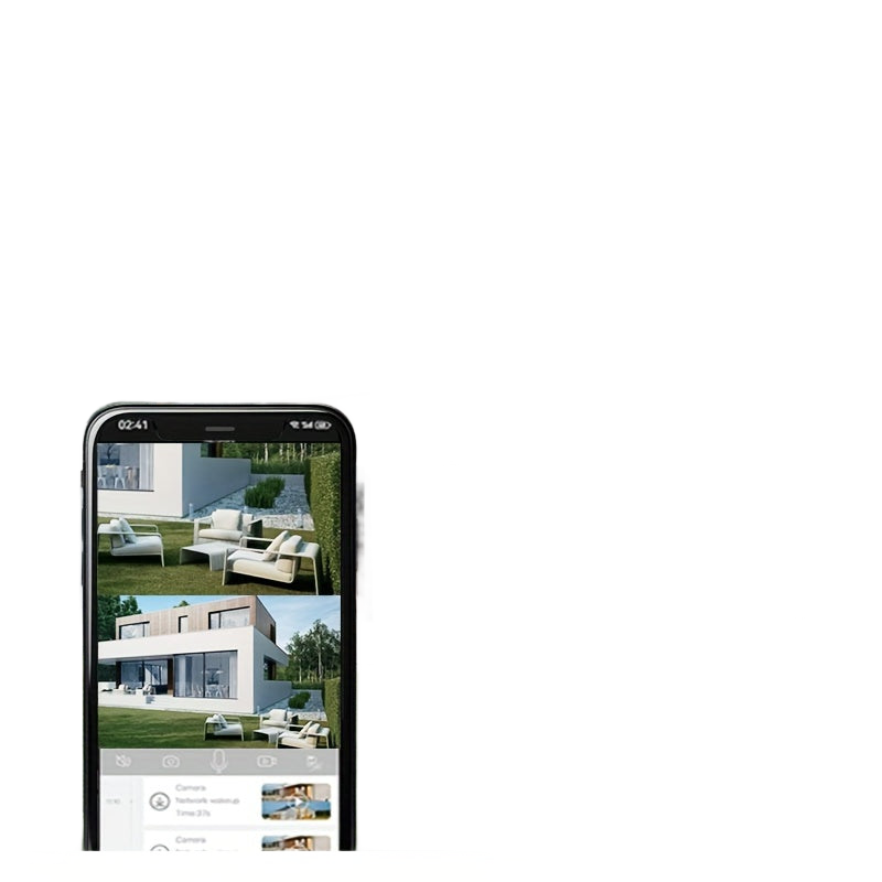 Image from Multifunctional Security Camera with Solar Panel, 2K 300W Pixel Video Resolution, Wireless Outdoor WiFi Monitoring, High-Definition Dual Lens Automatic Rotation Pan-Tilt Night Vision, Motion Detection, Two-Way Audio, Ultra Wi - Copy