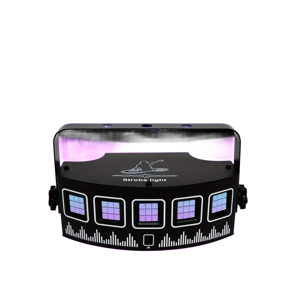Image from 1pc USB LED Strobe Light with Remote Control – 5-Eye Blacklight Disco Party Lights for Karaoke, Home Decor, and Events, Voice Activated Ambient Lighting for Parties, Father’s Day, Mother’s Day, Black Friday, Cyber Monda - Copy