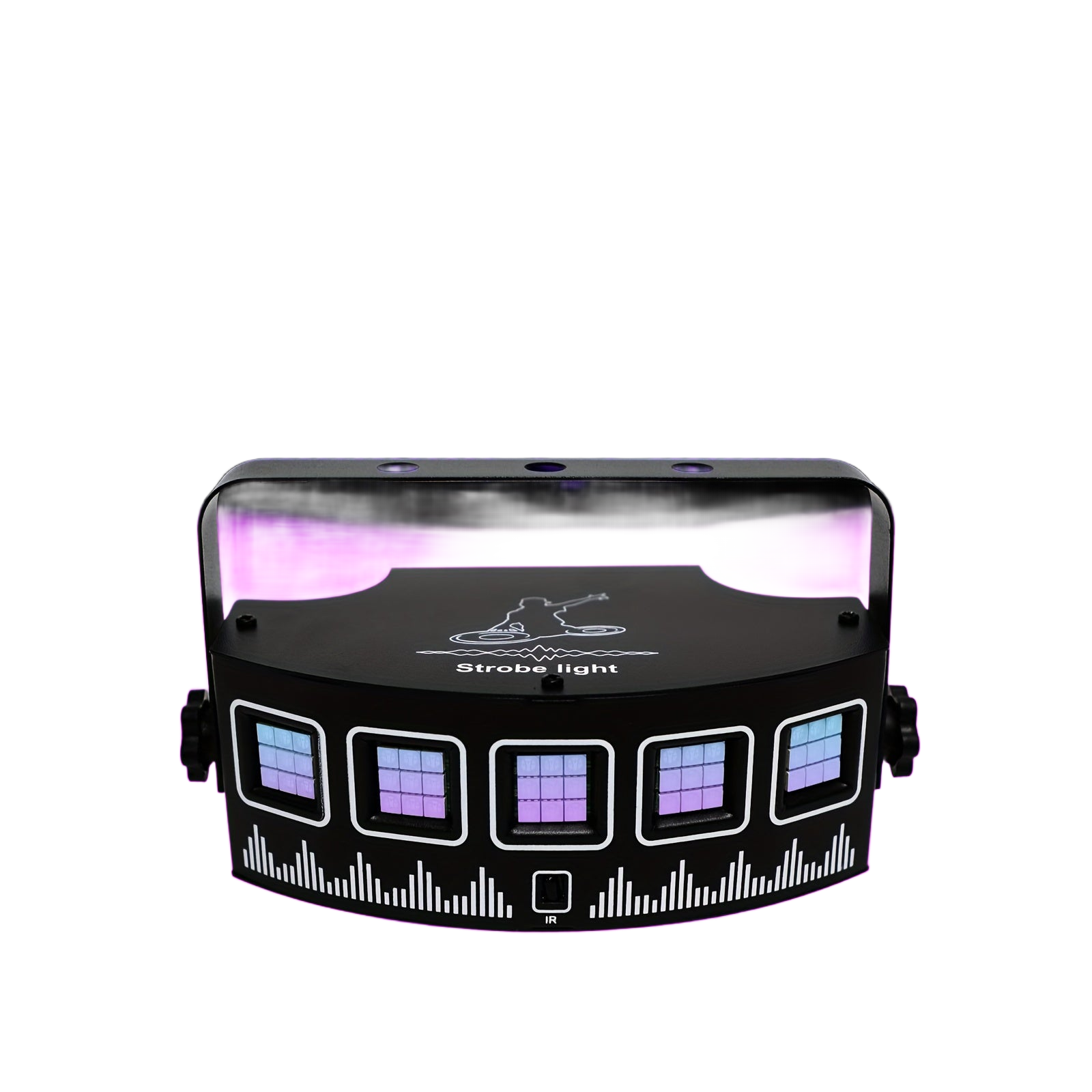 Image from 1pc USB LED Strobe Light with Remote Control – 5-Eye Blacklight Disco Party Lights for Karaoke, Home Decor, and Events, Voice Activated Ambient Lighting for Parties, Father’s Day, Mother’s Day, Black Friday, Cyber Monda - Copy