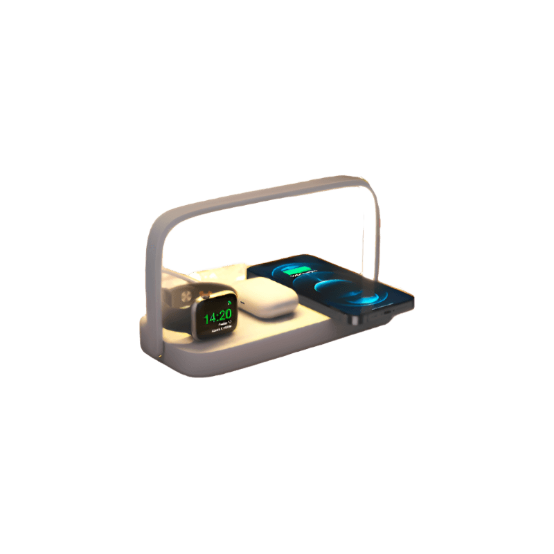 Wireless Charger 4-in-1 Charging Station with Desk Lamp Foldable - TKINGS
