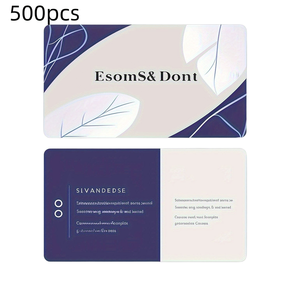 Image from 200/500/1000pcs Custom PVC Business Cards - Waterproof Scratch-Resistant Matte Finish, Rounded Corners, Professional Design for Branding, Networking & Studio Promotion, Business Cards for Companies, Branding Materials, Modern - Copy