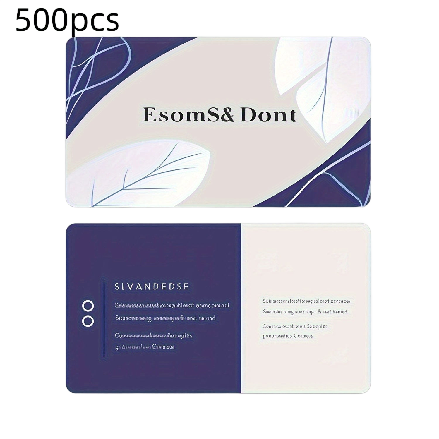 Image from 200/500/1000pcs Custom PVC Business Cards - Waterproof Scratch-Resistant Matte Finish, Rounded Corners, Professional Design for Branding, Networking & Studio Promotion, Business Cards for Companies, Branding Materials, Modern - Copy