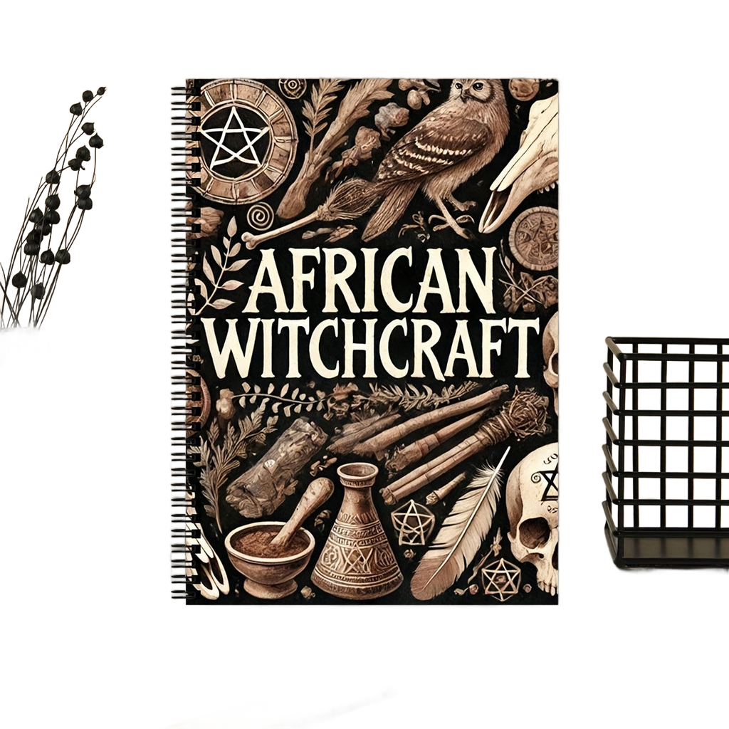 Image from African Witchcraft Magic Book: Mystical Rituals & Ancient Symbols with Traditional Herbalism, Candle Magic, and Rune Crafting Guide for Spiritual Practices, Witchy Crafts, and Magic Collection, African Witchcraft, Vintage Sty - Copy