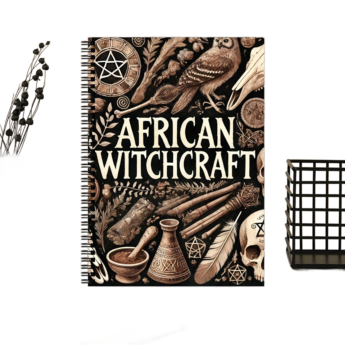 Image from African Witchcraft Magic Book: Mystical Rituals & Ancient Symbols with Traditional Herbalism, Candle Magic, and Rune Crafting Guide for Spiritual Practices, Witchy Crafts, and Magic Collection, African Witchcraft, Vintage Sty - Copy