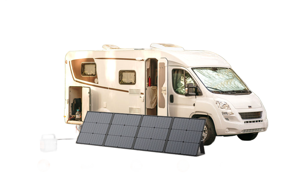 Image from MHPOWOS Portable Solar Charger 40V 220W Foldable Solar Panel Kit for Jackery Bluetti Ecoflow Power stations RV Camping Patio - Copy