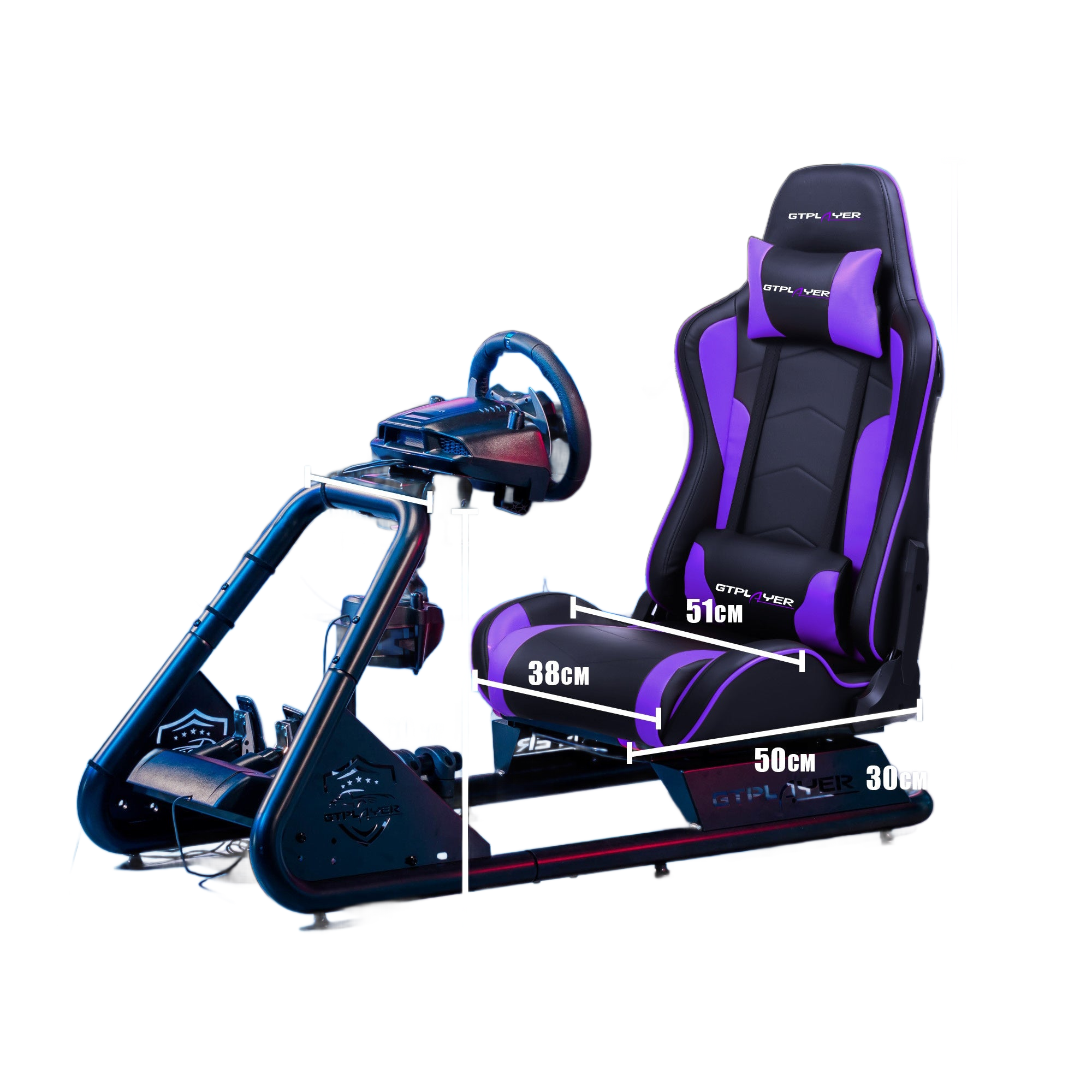 Image from Driving Simulator Cockpit, Racing Steering Wheel and Pedal Structure, Automotive Simulation Platform - Copy
