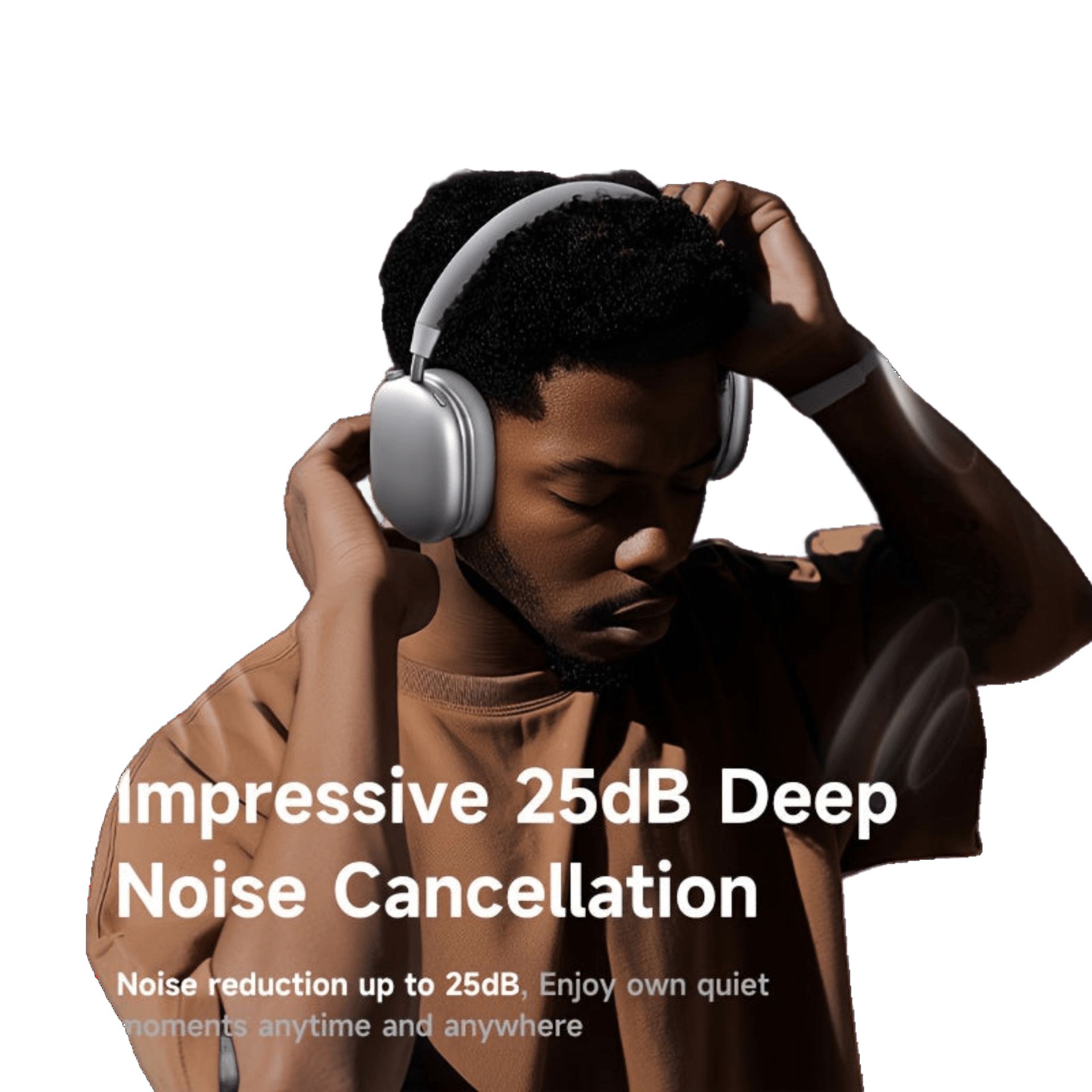 Picun F5 Hybrid ANC Wireless Headphones, Featuring 45dB - TKINGS
