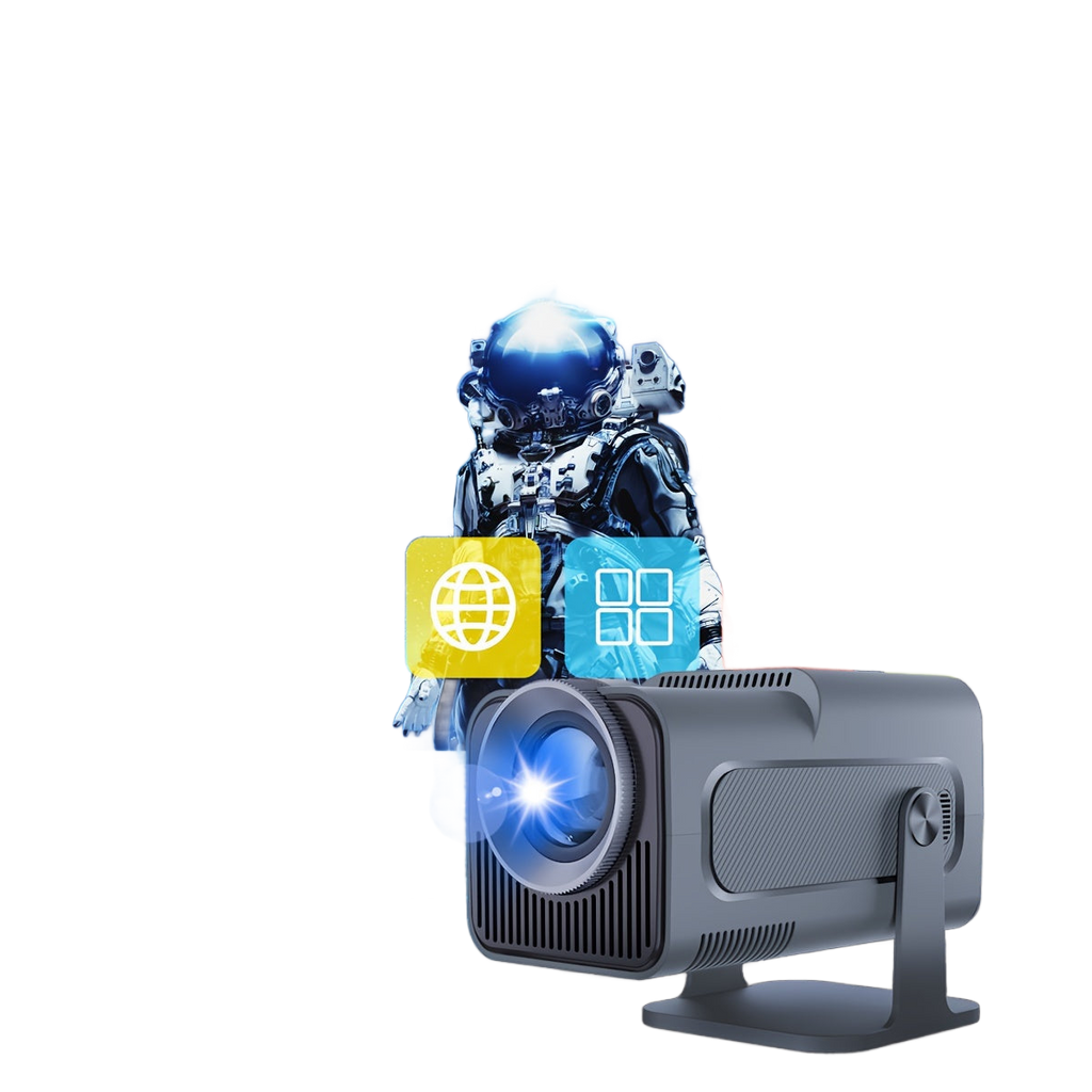 Image from Magcubic 4K Support Native 1080P Android 11 Projector 390ANSI HY320 Dual Wifi6 Wireless5, 0 Cinema Portable Projetor, Home Theater, Gaming, Office, Classroom, Gaming Setup, Sleek Design, Highresolution Lens, Wifi6 Connectivit - Copy
