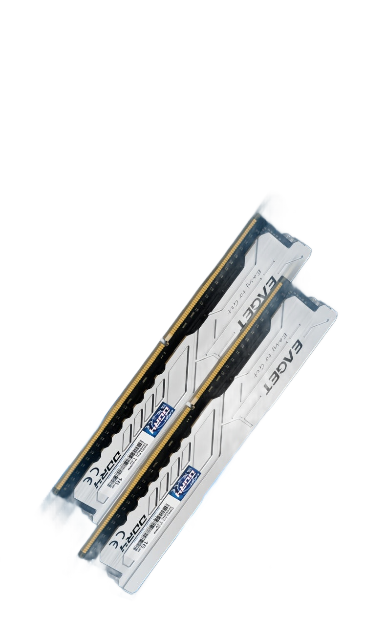 Image from EAGET DDR4 RAM Memory, 32GB Kit (2x16GB) /16GB Kit (2x8GB) Desktop Memory with Heatsink, 3200MHz High Performance Gaming Desktop Memory for AMD and Intel Desktop Gaming - Copy