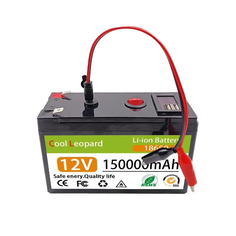 Image from 12V 150Ah Lithium 18650 Deep Cycle Battery for Solar,Fish Finder, Power Wheels, Lighting, Off-Grid Applications Built-in BMS - Copy