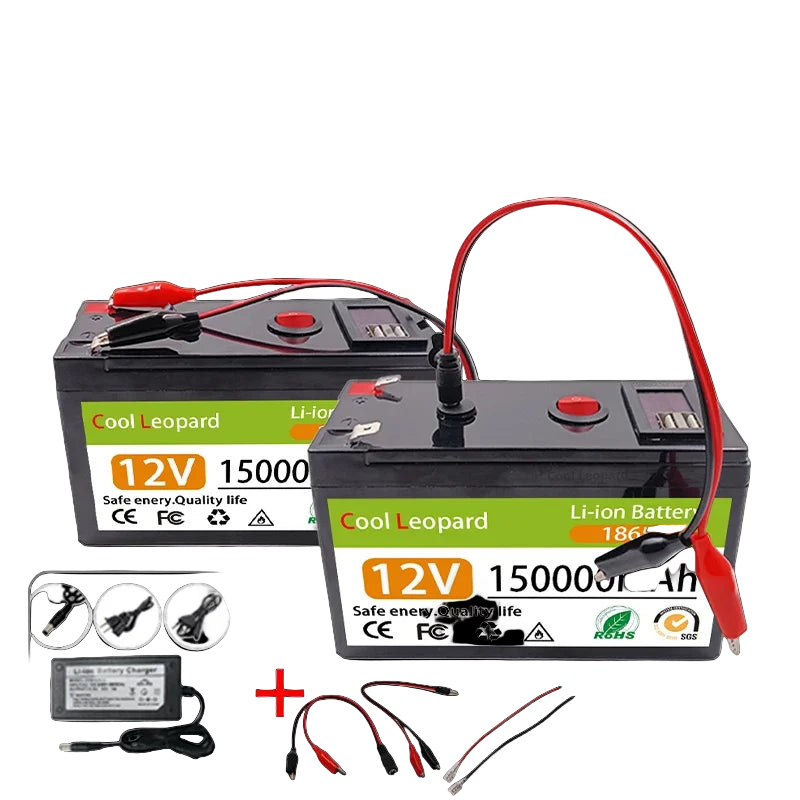 Image from 12V 150Ah Lithium 18650 Deep Cycle Battery for Solar,Fish Finder, Power Wheels, Lighting, Off-Grid Applications Built-in BMS - Copy